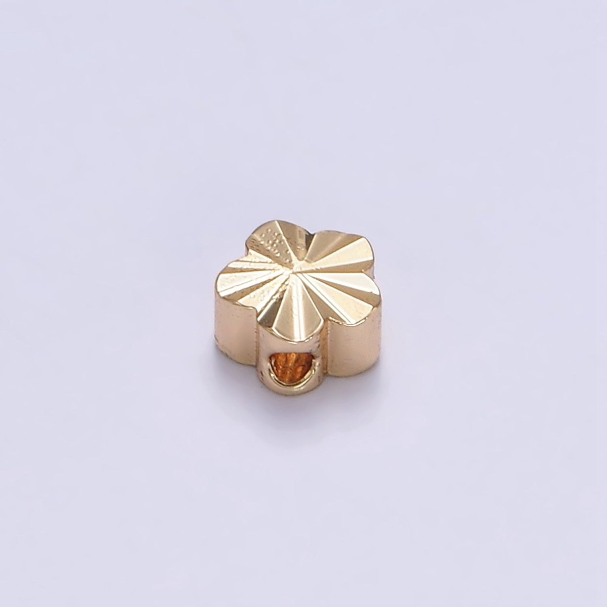 16K Gold Filled 5mm Sunburst Flower Bead | B-839