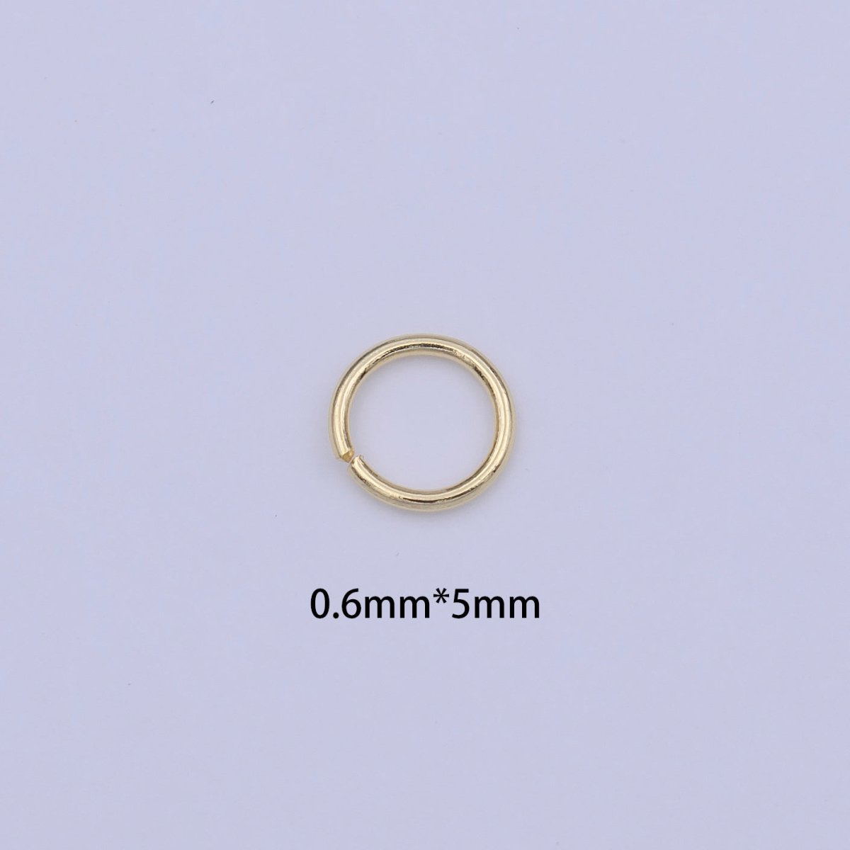 16K Gold Filled 5mm x 0.6mm Assorted Open Jump Ring Jewelry Supply | B-605