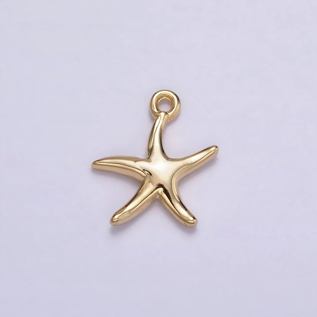 16K Gold Filled Mini Minimalist Star Fish Ocean Animal Add-On Charm | N-954