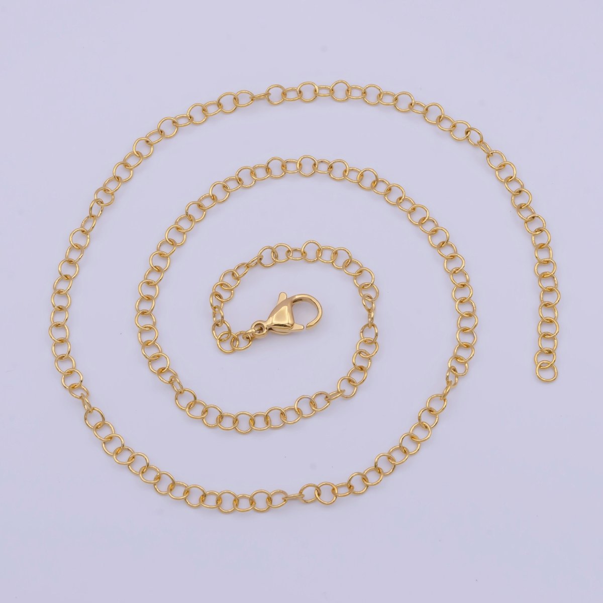 17" Ready to Wear Gold Filled Chain with Lobster Clasp, Simple Everyday Layering Necklace | WA-1119 Clearance Pricing