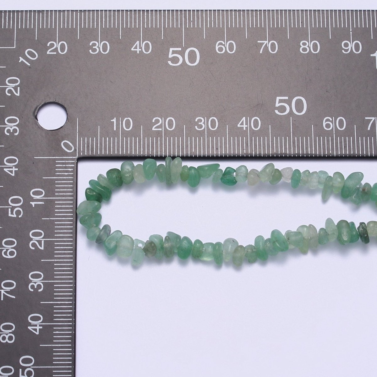 17.5 Inch Natural Green Aventurine Crystal Stone Bead Necklace with 2" Extender | WA-643 Clearance Pricing