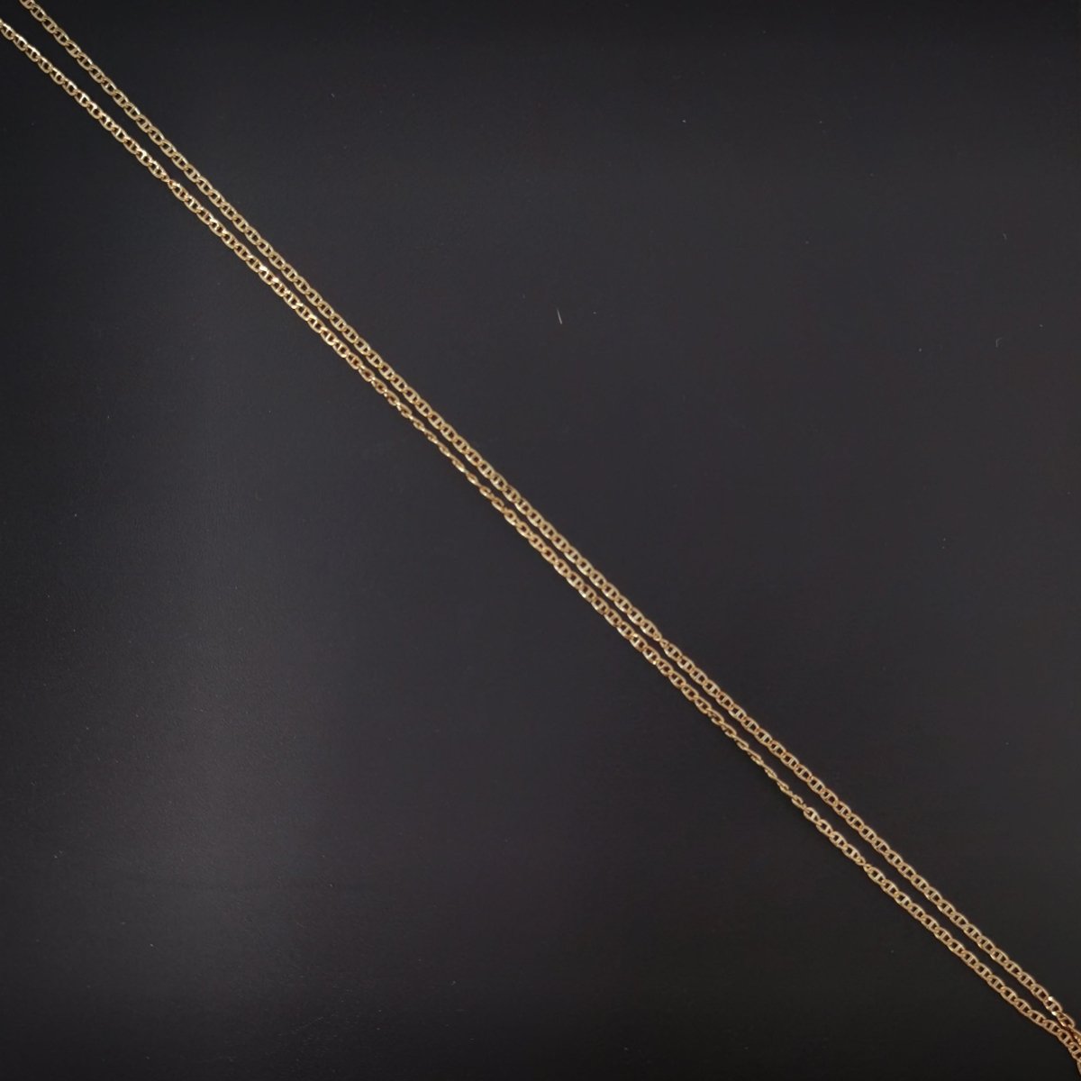 17.7 inch Anchor Chain Necklace, 18K Gold Plated Finished Chain Necklace For Jewelry Making, Dainty 1.5mm Anchor Necklace w/ Lobster Clasps | CN-591  Clearance Pricing