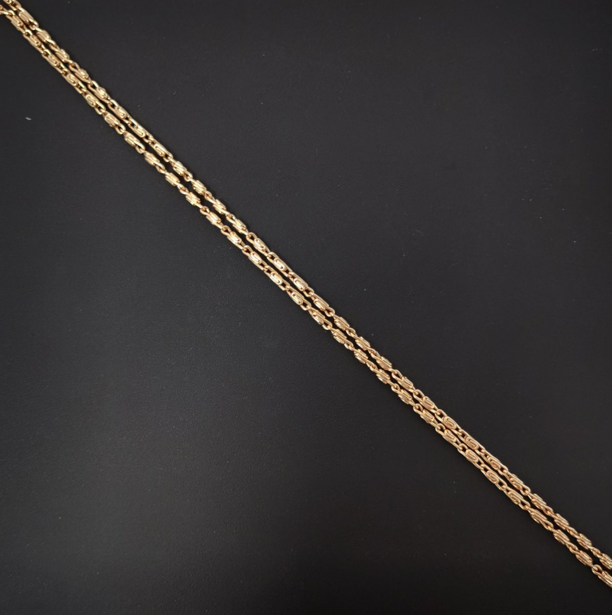 17.7'' Ready to Use 18K Gold Filled Designed Necklace Chain, Layering Designed Chain, Dainty 2mm Designed Necklace w/ Spring Ring | CN-441  Clearance Pricing
