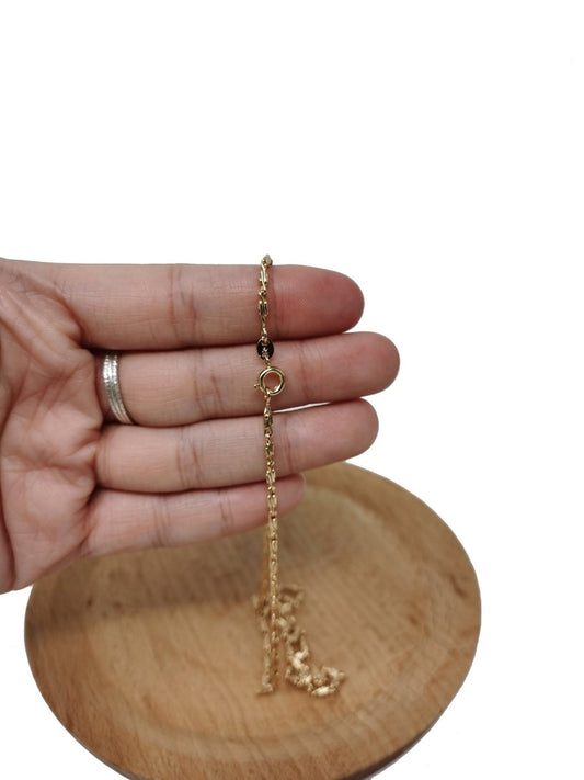 17.7'' Ready to Use 18K Gold Filled Designed Necklace Chain, Layering Designed Chain, Dainty 2mm Designed Necklace w/ Spring Ring | CN-441  Clearance Pricing