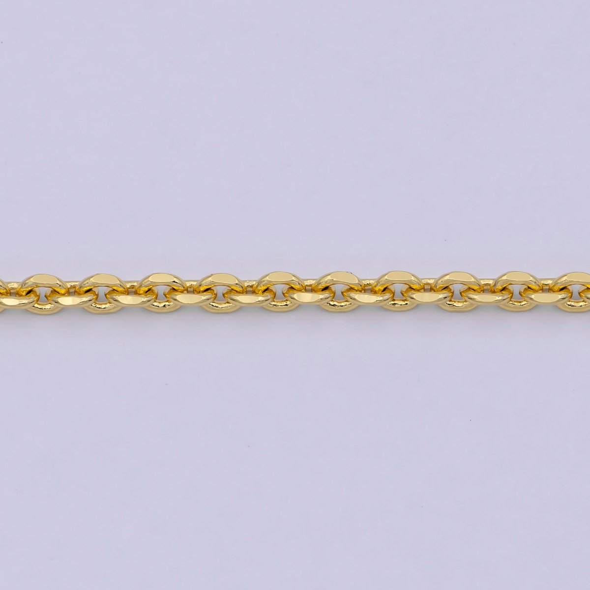 17.7'' Ready to Use 24K Gold Filled Thin Cable Necklace Chain, Layering Cable Chain Dainty Necklace, For Pendant Charm Necklace Making | WA-740 Clearance Pricing