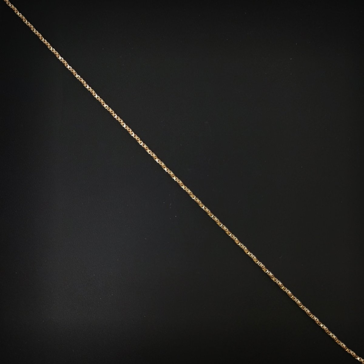 17.7" Ready To Wear 18K Rosy Gold Plated Box Chain Necklace, Layering Box Chain For Jewelry Making, Dainty 1mm Box Necklace w/ Spring Ring | CN-670  Clearance Pricing
