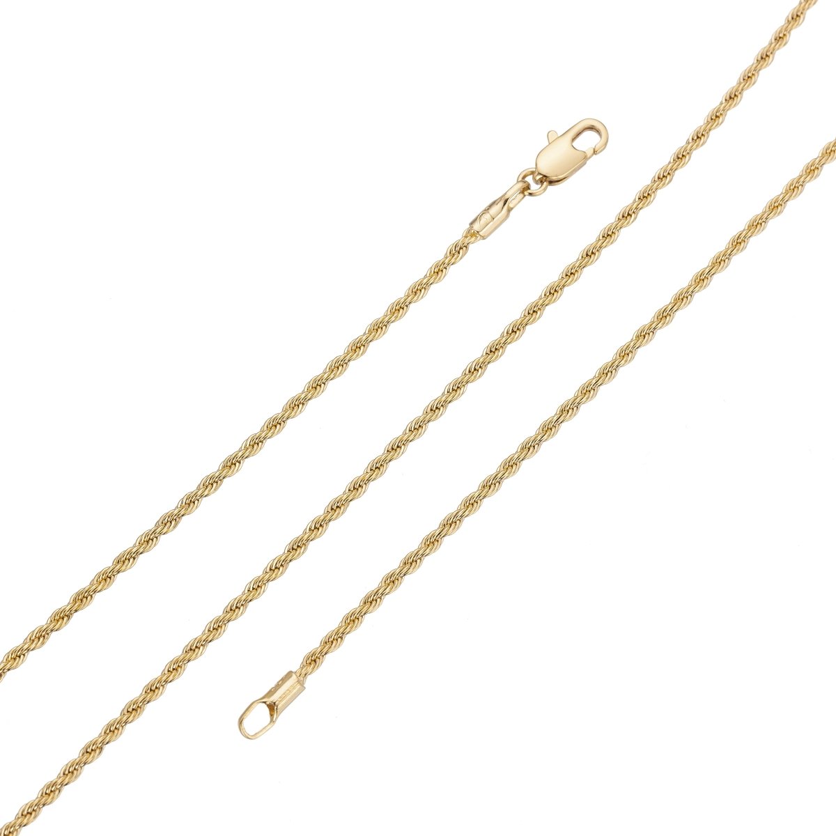 18 Inch Rope Chain Gold Filled Dainty Twisted Chain Necklace | WA-1744 Clearance Pricing