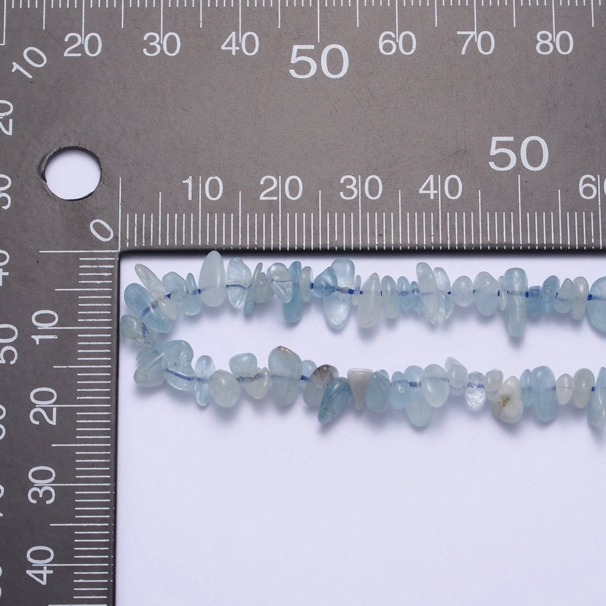 18.2 Inch Natural Blue Apatite Crystal Stone Bead Necklace with 2" Extender | WA-641 Clearance Pricing