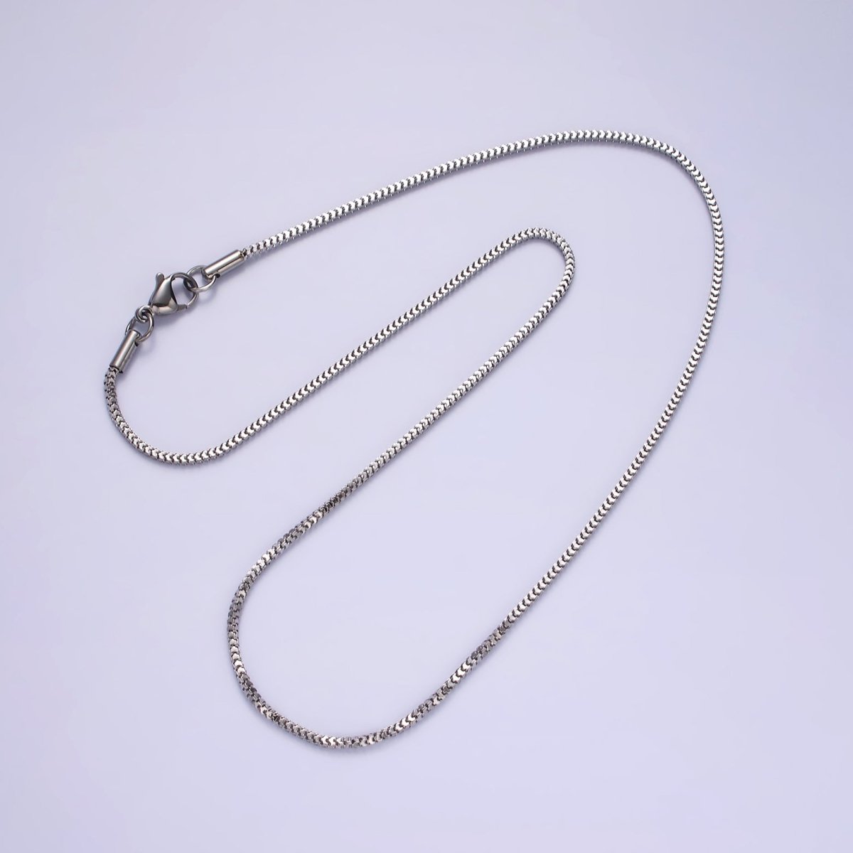 18.5 inch Stainless Steel Herringbone Chain For Wholesale Chains And Jewelry Making Supplies Findings | WA-2113 Clearance Pricing
