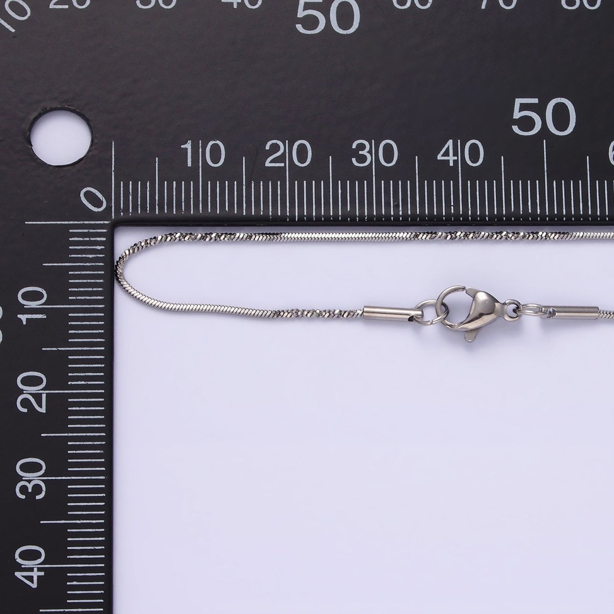 18.5'' Ready to Use Stainless Steel Cocoon Necklace Chain, Layer Snake Twisted Chain Necklace | WA-2095 Clearance Pricing