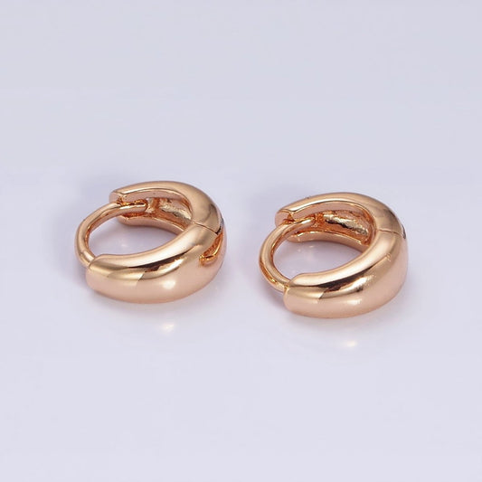 18K Gold Filled 10mm Cartilage Huggie Hoop Earrings | AD1277
