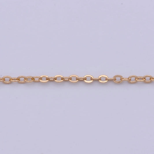 18K Gold Filled 1.2mm Cable Chain 18 inch Finished Necklace For Wholesale Necklace Dainty Jewelry Making Supplies | WA-480 Clearance Pricing