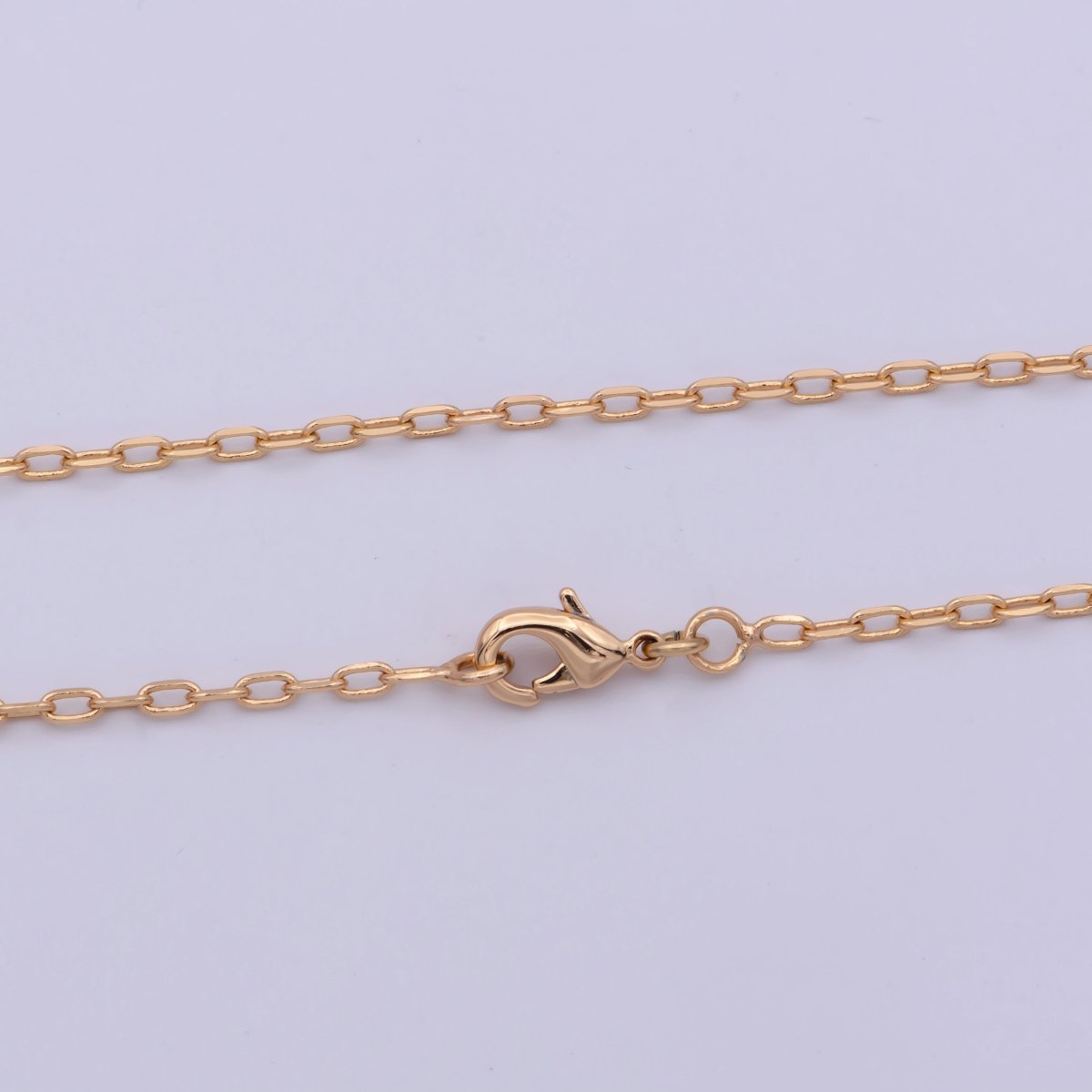 18K Gold Filled 1.8mm Cable Chain 17 inch Finished Necklace For Wholesale Necklace Dainty Jewelry Making Supplies | WA-481 Clearance Pricing