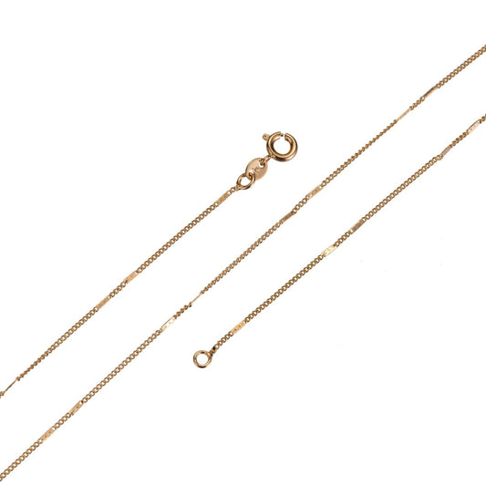 18K Gold Filled 2mm Singapore Chain Necklace, 17.7 Inch Gold Singapore Necklace w/ Spring Ring | CN-669  Clearance Pricing