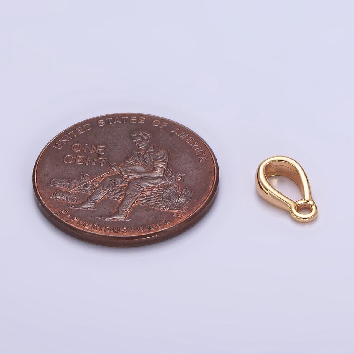 18K Gold Filled Bail Round Loop for Pendant Jewelry Kit Supplies For DIY Jewelry Making | Z-487