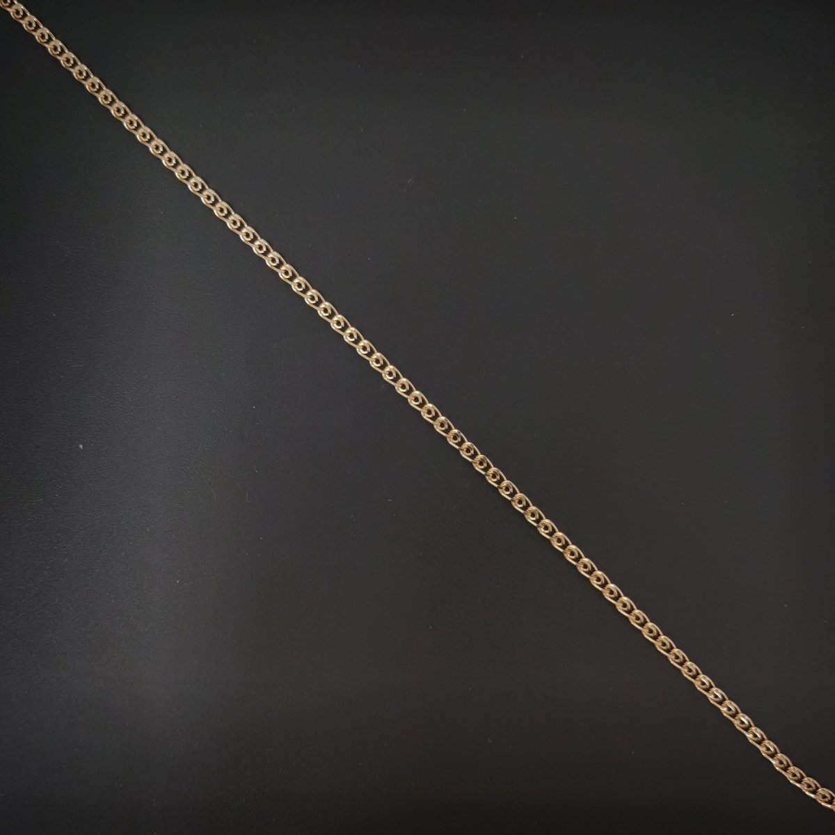 18K Gold Filled Cable Chain Necklace, 17.7 Inches Designed Finished Chain For Necklace Jewelry Making, Dainty 2.5mm Designed Necklace w/ Lobster Clasps | CN-725  Clearance Pricing