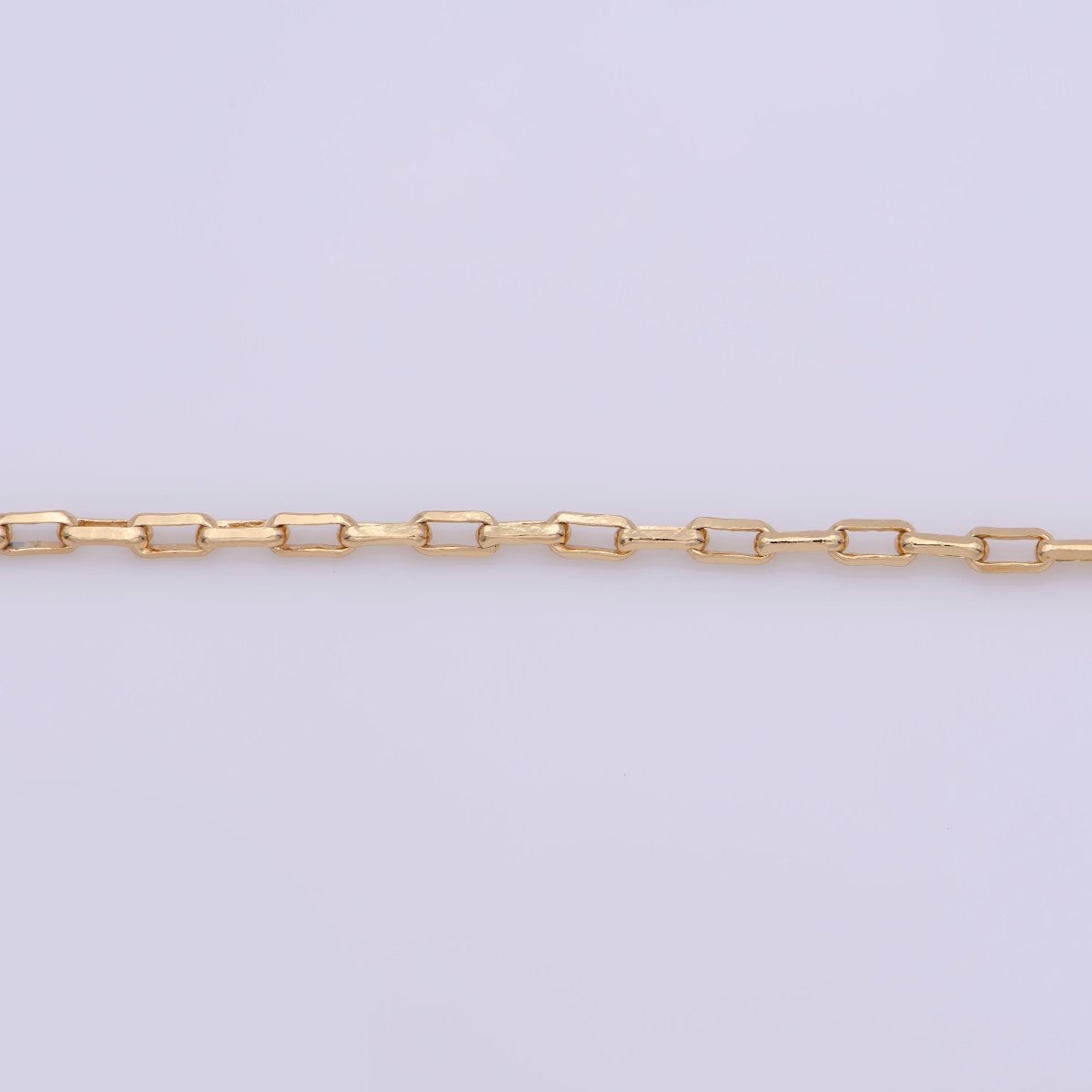 OS 18K Gold Filled Cable Chain Necklace, 19.6 inch Cable Finished Chain For Jewelry Necklace Making, Dainty 2.5mm Cable Necklace w/ Lobster Clasps | CN-737