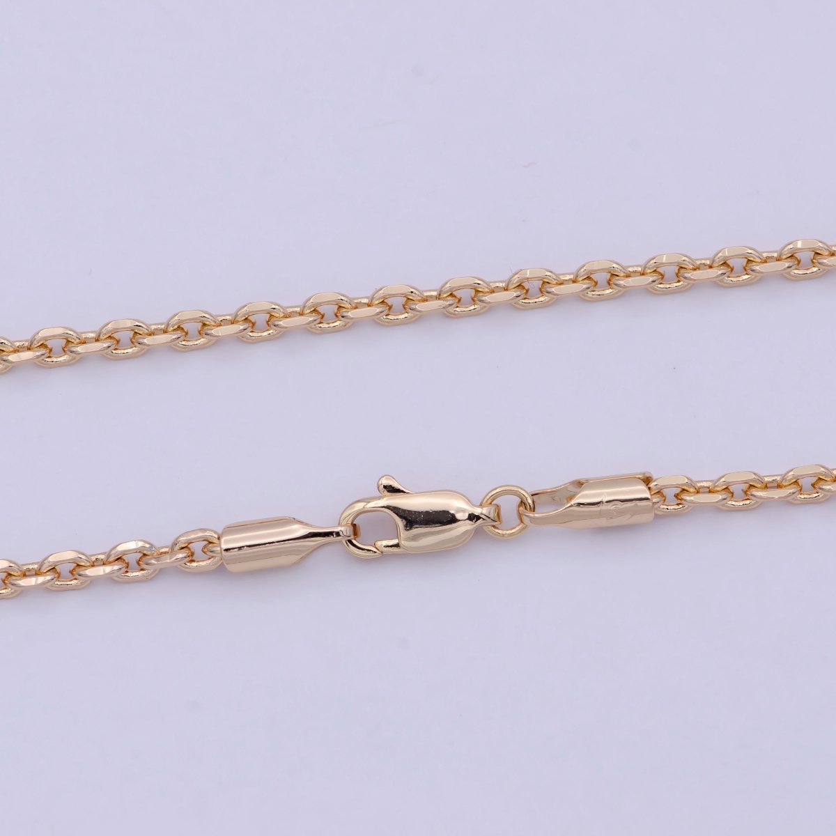 18k Gold Filled Cable Chain Necklace Layer Chain Necklace Ready to Wear 17.7 Inch | WA-761 Clearance Pricing