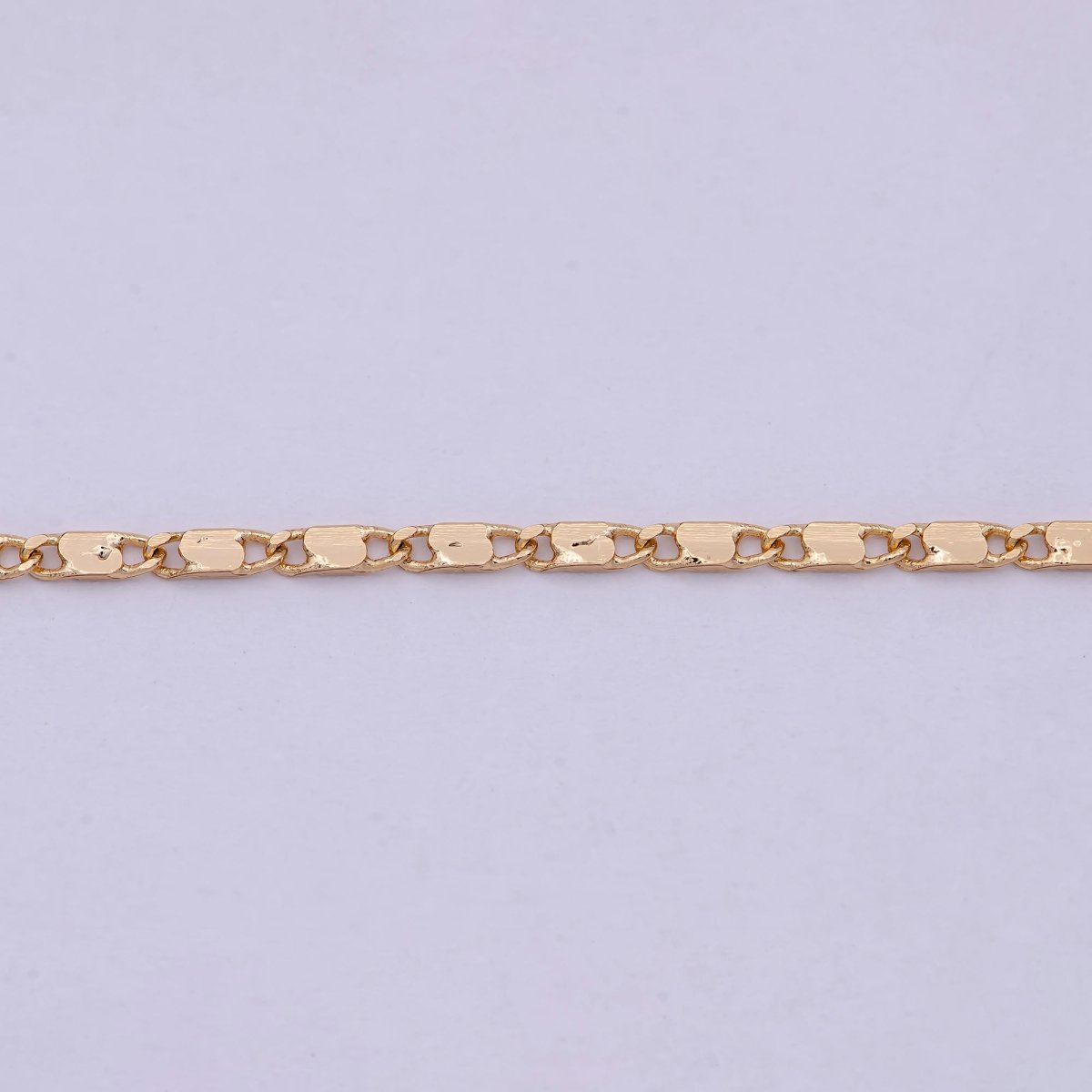 18k Gold Filled Chain Necklace, Fine Scroll Gold Chain, Simple Gold Necklace, Thin Plain Women's Necklace 18 inch long | WA-531 Clearance Pricing