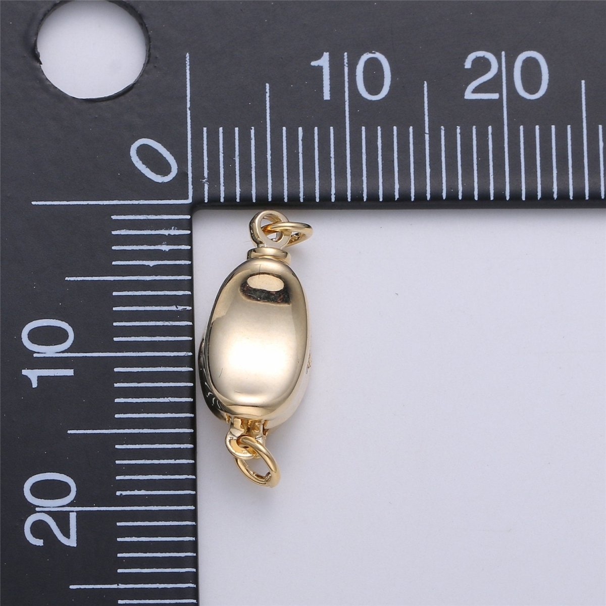 18k gold filled clasps, push in closure clasp jewelry findings for necklace making supply 19x7mm K-036 K-279