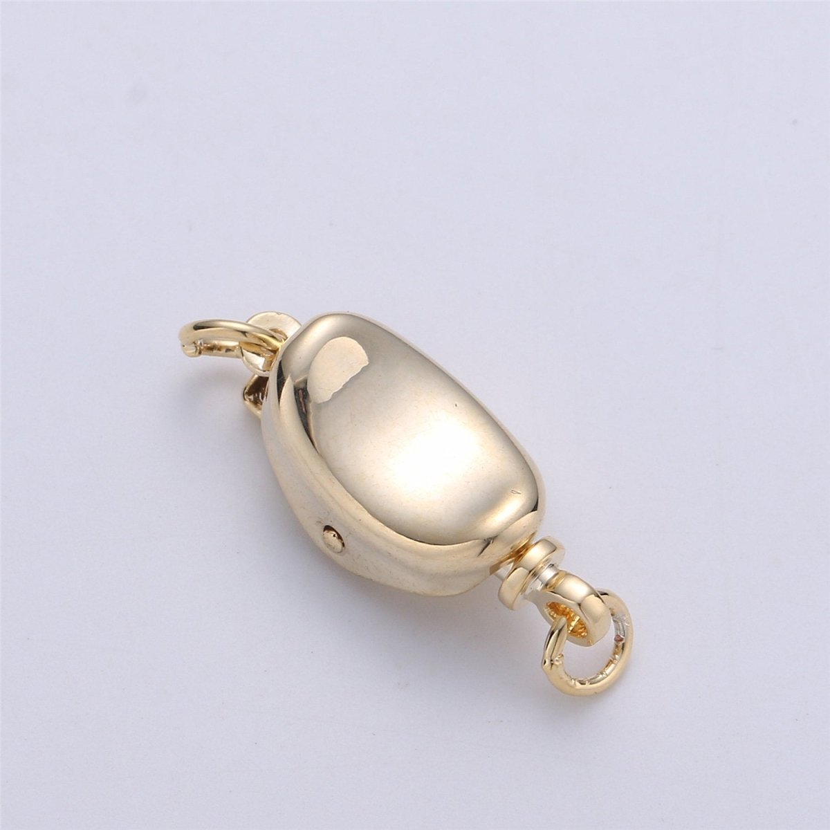 18k gold filled clasps, push in closure clasp jewelry findings for necklace making supply 19x7mm K-036 K-279