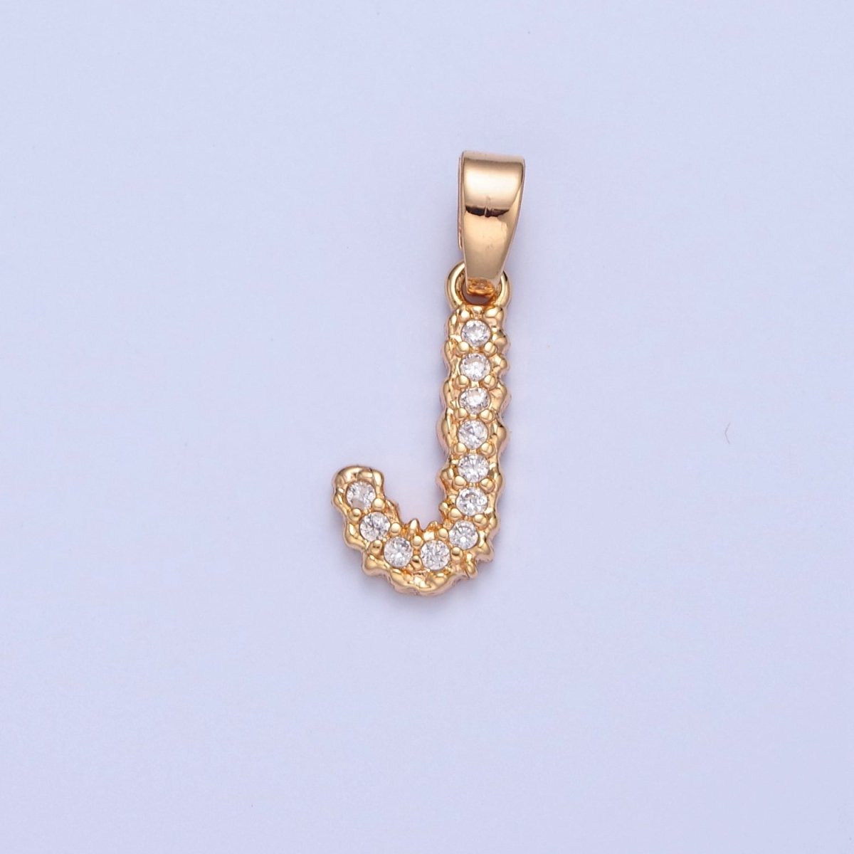 18k Gold Filled CZ Initial, Letter Alphabet Micro Pave charms Dainty Gold Cubic Pendant Charm for Necklace Bracelet Personalized Jewelry A-849-A-861