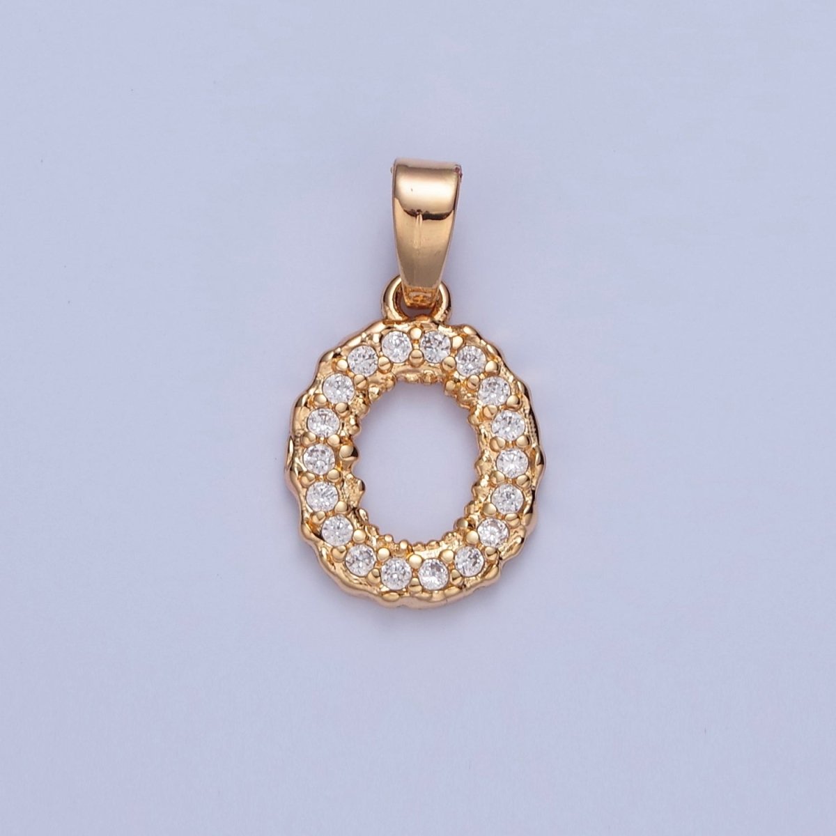18k Gold Filled CZ Initial, Letter Alphabet Micro Pave charms Dainty Gold Cubic Pendant Charm for Necklace Bracelet Personalized Jewelry A-849-A-861