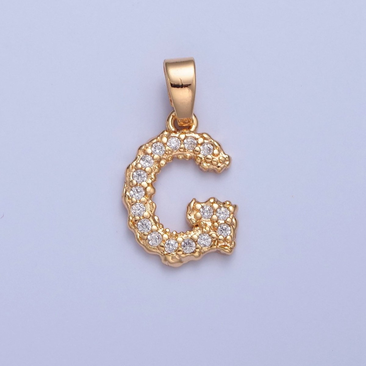 18k Gold Filled CZ Initial, Letter Alphabet Micro Pave charms Dainty Gold Cubic Pendant Charm for Necklace Bracelet Personalized Jewelry A-849-A-861
