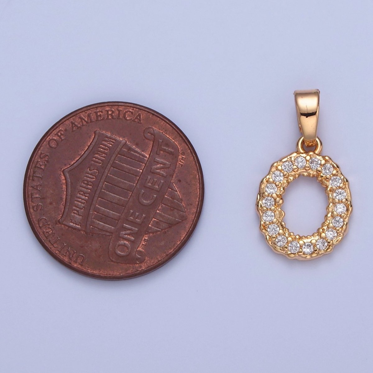 18k Gold Filled CZ Initial, Letter Alphabet Micro Pave charms Dainty Gold Cubic Pendant Charm for Necklace Bracelet Personalized Jewelry A-849-A-861