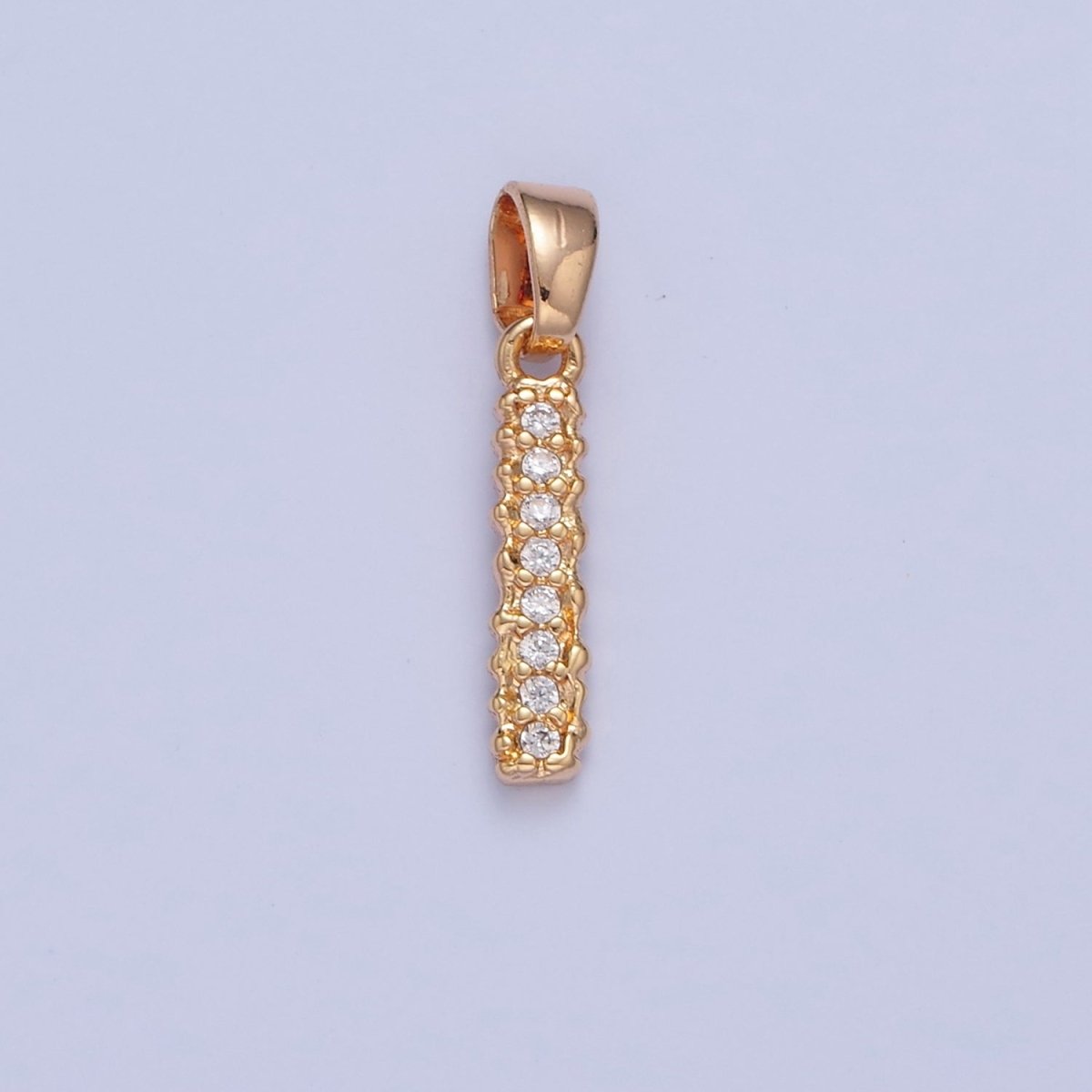18k Gold Filled CZ Initial, Letter Alphabet Micro Pave charms Dainty Gold Cubic Pendant Charm for Necklace Bracelet Personalized Jewelry A-849-A-861