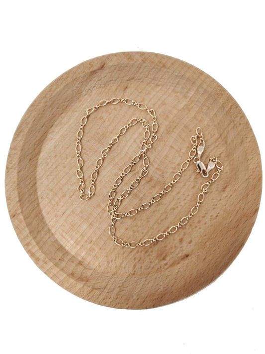 18K Gold Filled Figure 8 infinity Chain Necklace, 19.6" Figure 8 Finished Chain For Jewelry Making, 3mm Width Figure Eight Necklace w/ Spring Ring | CN-590  Clearance Pricing