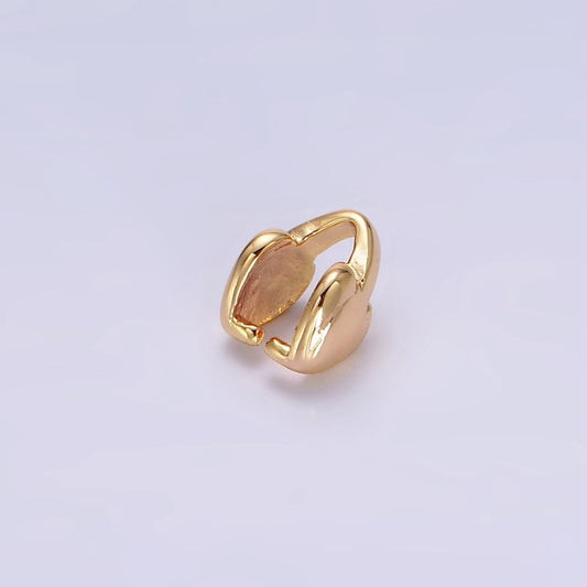 18K Gold Filled Heart Bail for Pendant Jewelry Kit Supplies For DIY Jewelry Making | Z-503