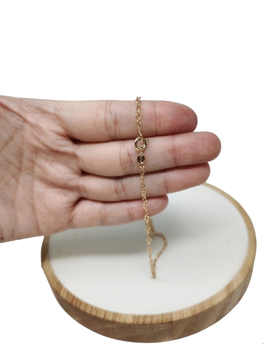 18k Gold Filled Necklace Cable Chain Gold Necklace Gift for her Gold Chain Link Necklace Gold, 18" Figure Eight Necklace w/ Spring Ring | CN-719  Clearance Pricing