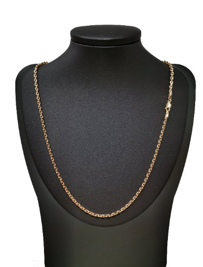18K Gold Filled Necklace - Cable Necklace - Dainty Gold Cable Chain Layering Necklace 2.5mm 19.6 inch w/ Lobster Clasp | CN-733  Clearance Pricing