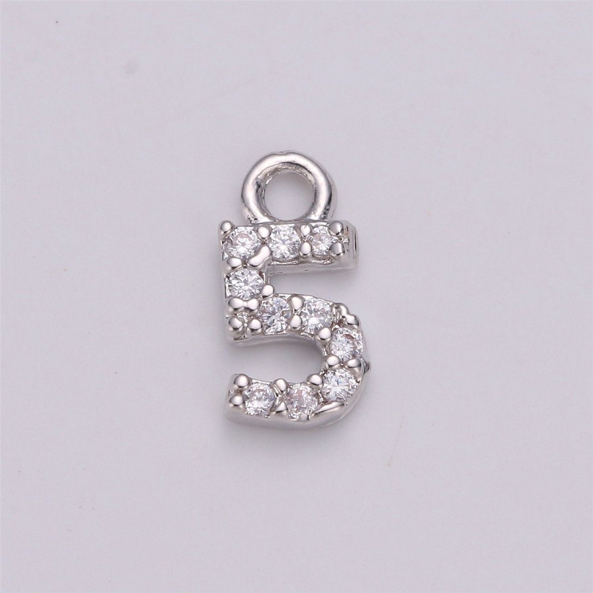 18K Gold Filled Number Charm Micro Pave numbers Gold arabic numerals charms for Bracelet Necklace Earring Charm Jewelry Making Supply M-021-M-042