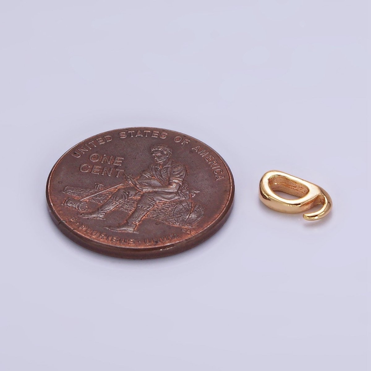 18K Gold Filled Open Hook Bail for Pendant Jewelry Kit Supplies For DIY Jewelry Making | Z-504
