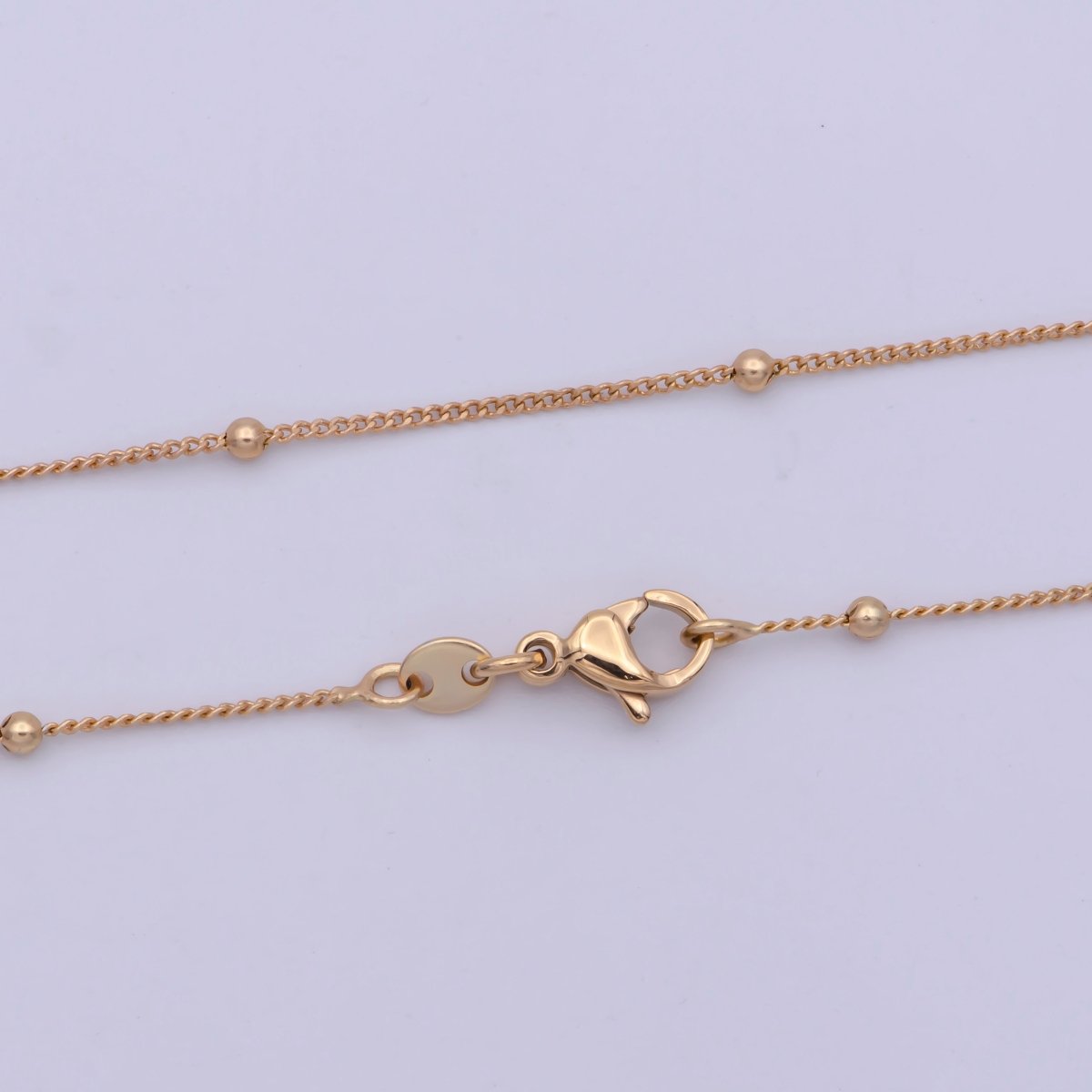 18K Gold Filled Satellite Chain, 0.9mm Gold Ball Chain 18 Inches Ready To Wear Necklace w/ Lobster Clasps | WA-477 Clearance Pricing