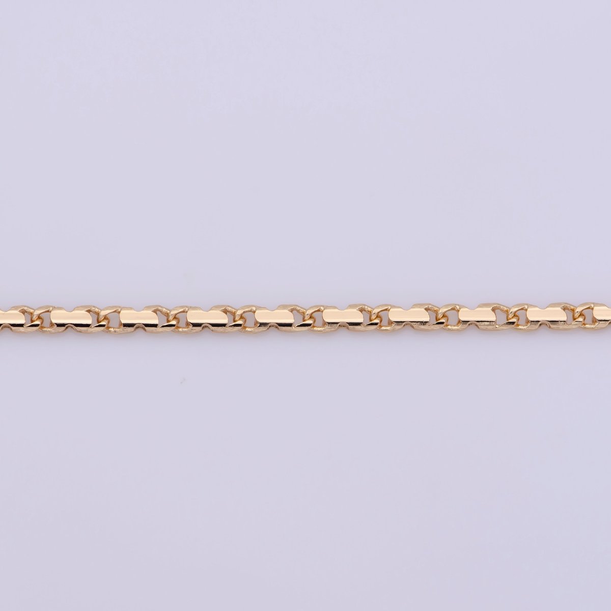 18K Gold Filled Scroll Chain Necklace, 18 Inch Scroll Finished Chain For Jewelry Making, Dainty 2.5mm Designed Necklace w/ Spring Ring | CN-385  Clearance Pricing