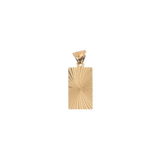18K Gold Filled Square, Plate, Frame Bar Shine, Bright Necklace Pendant Charm Bead Bails Findings for Jewelry Making H-759