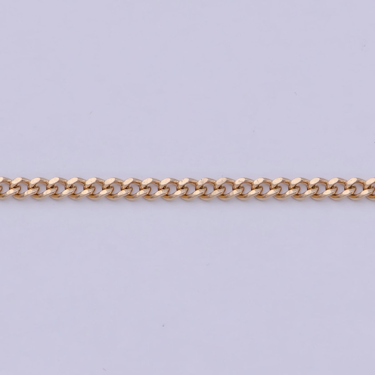 18k Gold Plated Chain, Curb Chain, Cuban Chain Necklace, Stacked Gold Chains, Gold Chain Necklace for Woman, Cuban Link | WA-765 Clearance Pricing
