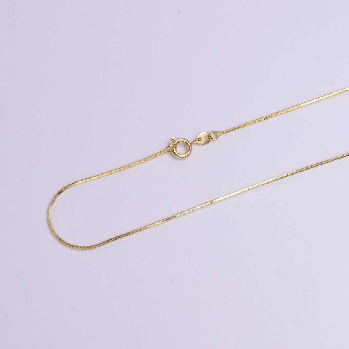 1mm Dainty Snake Chain 18 Inch Layering Necklace | WA-1742