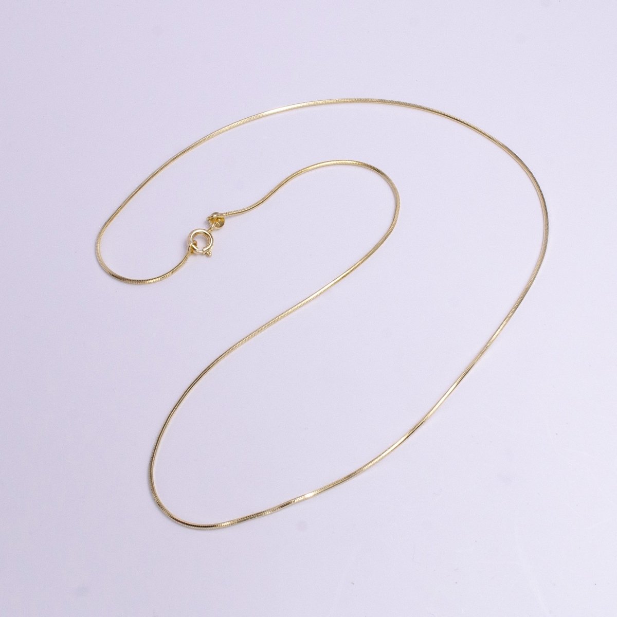 1mm Dainty Snake Chain 18 Inch Layering Necklace | WA-1742