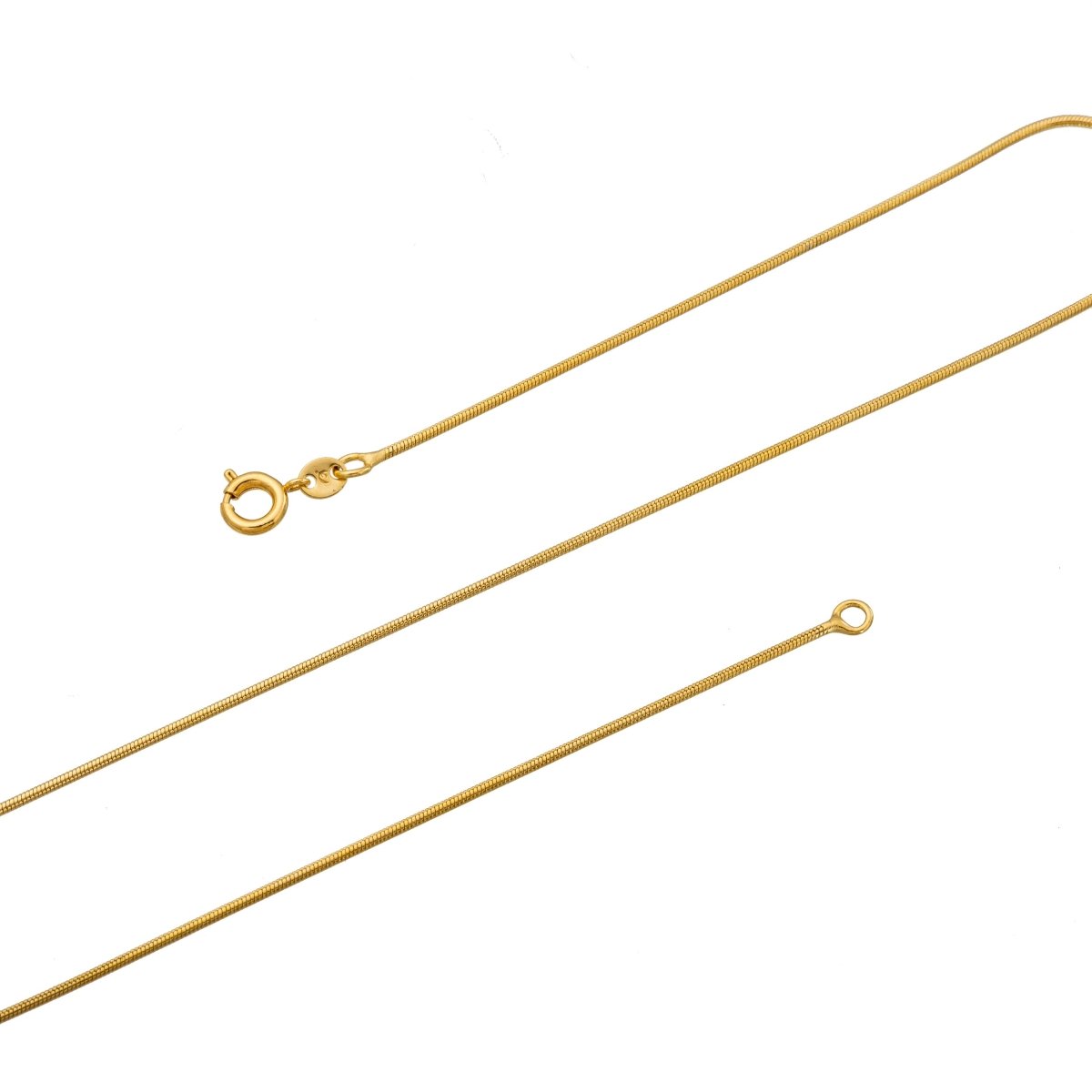 1mm Dainty Snake Layering 21 Inch, 24 Inch Chain Necklace | WA-230 WA-231 Clearance Pricing