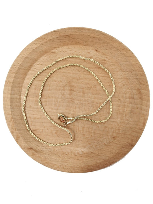 1pc 19.6'' Ready to Use 14K Gold Filled Rope Necklace Chain, Layering Rope Chain Dainty Necklace, For Pendant Charm Necklace Making CN-546