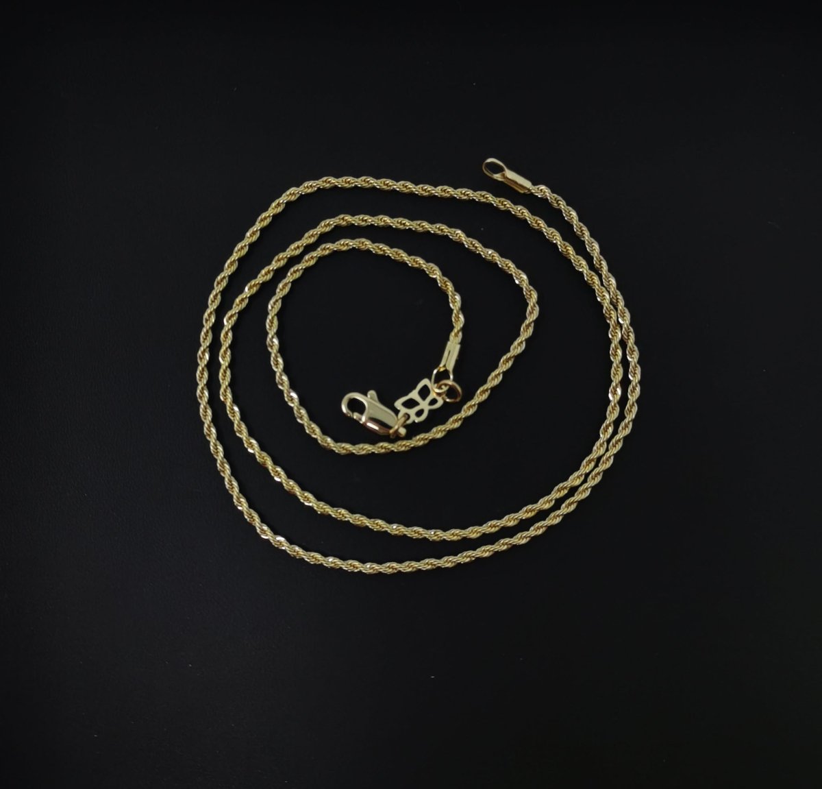 1pc 19.6'' Ready to Use 14K Gold Filled Rope Necklace Chain, Layering Rope Chain Dainty Necklace, For Pendant Charm Necklace Making CN-546