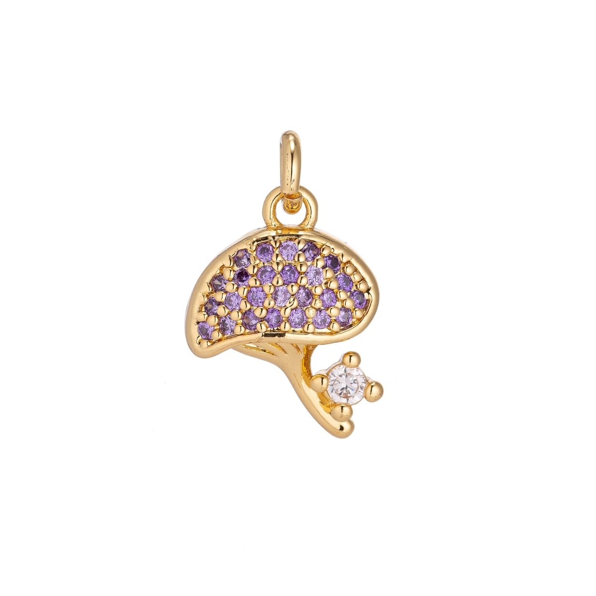 1x Dainty Tiny 18k Gold Filled Fruits Charm CZ micro Pave Necklace Pendant Earring Bracelet Strawberry Watermelon Banana Orange Cherry GrapeC-134~C-139 C-141