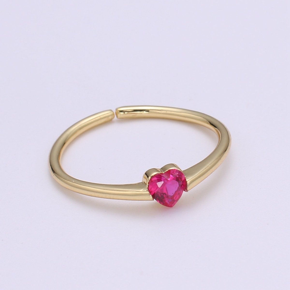 1x Mini Heart Ring Gold Thin Stacking Ring Tiny Stackable Ring Gift For Her Minimal Jewelry Dainty Thin Band Promise Ring Gift Sister O-289 O-290