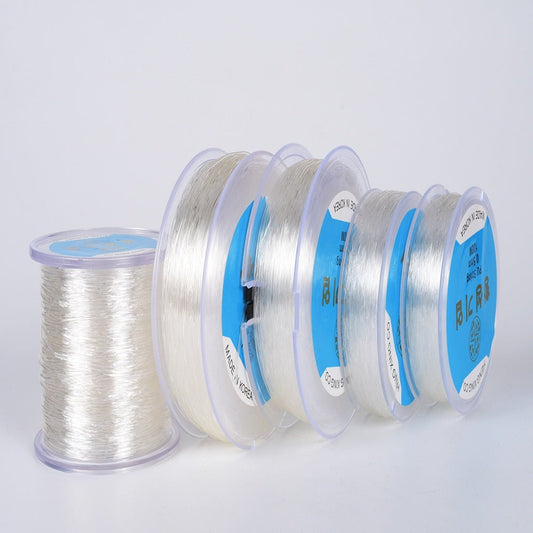 1x Transparent Stretchy String 100 meter for DIY Jewelry Making High Quality Strong Best Stretch Cord for Bead Bracelet, Necklace, Phone Strap Made in Korea