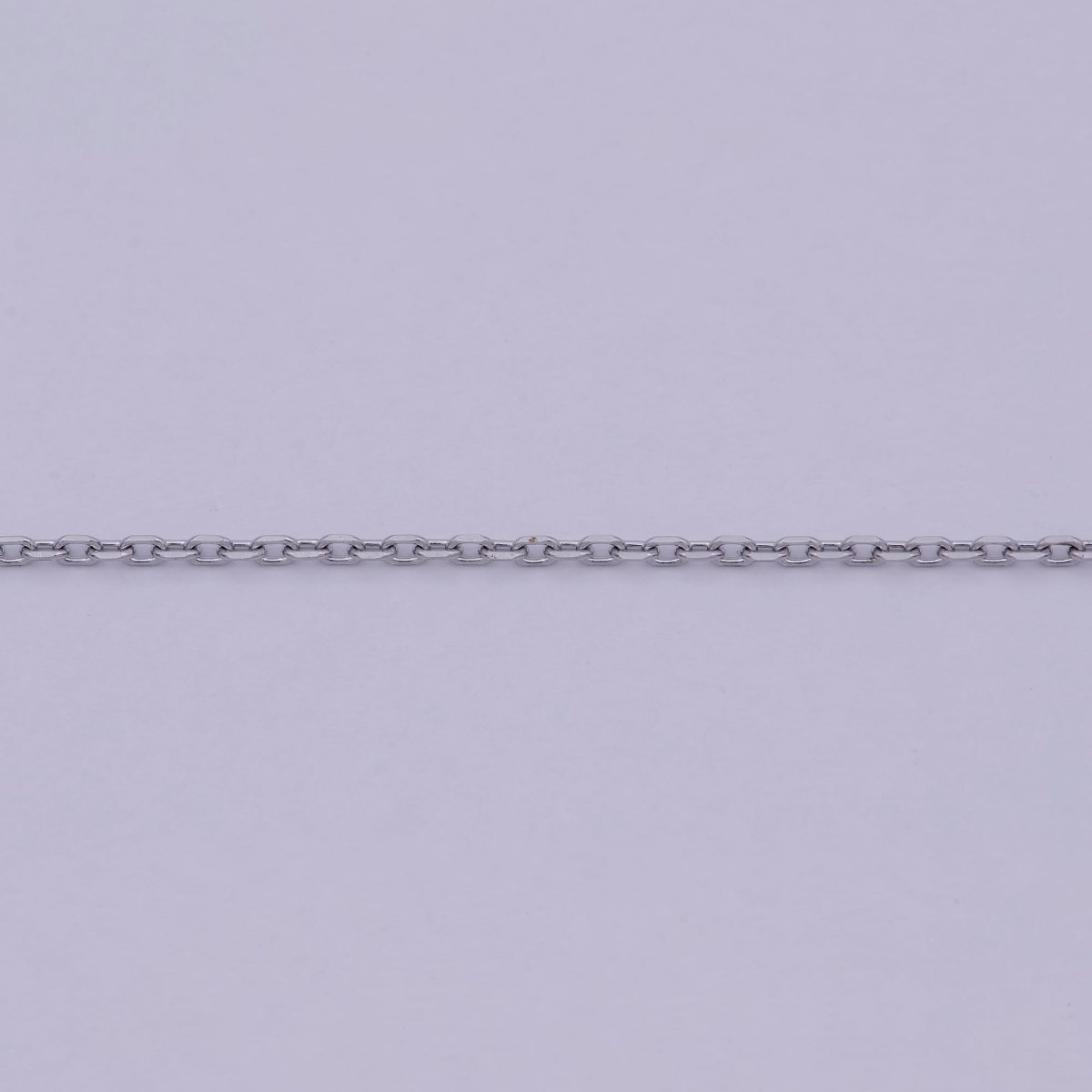 20" Layering Silver Cable Chain Necklace, Dainty 1.4mm Finished Chain with Spring Ring | WA-517 Clearance Pricing