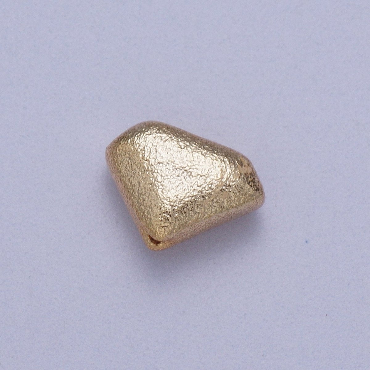 20 Pieces Diamond Shaped Matte Gold Geometric Bead | B-427